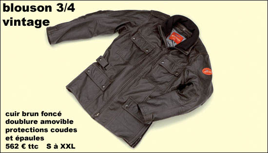 Blouson cuir moto discount guzzi